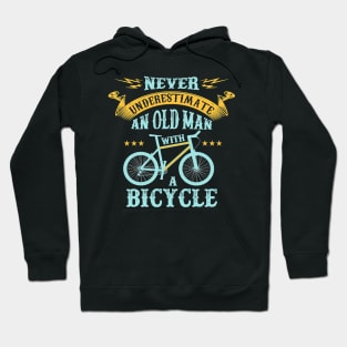 Old Man With Bike Wheel Hoodie